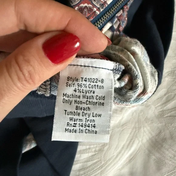 Johnny Was Multicolor Paisley Hoodie and Joggers Set - Picture 7 of 7